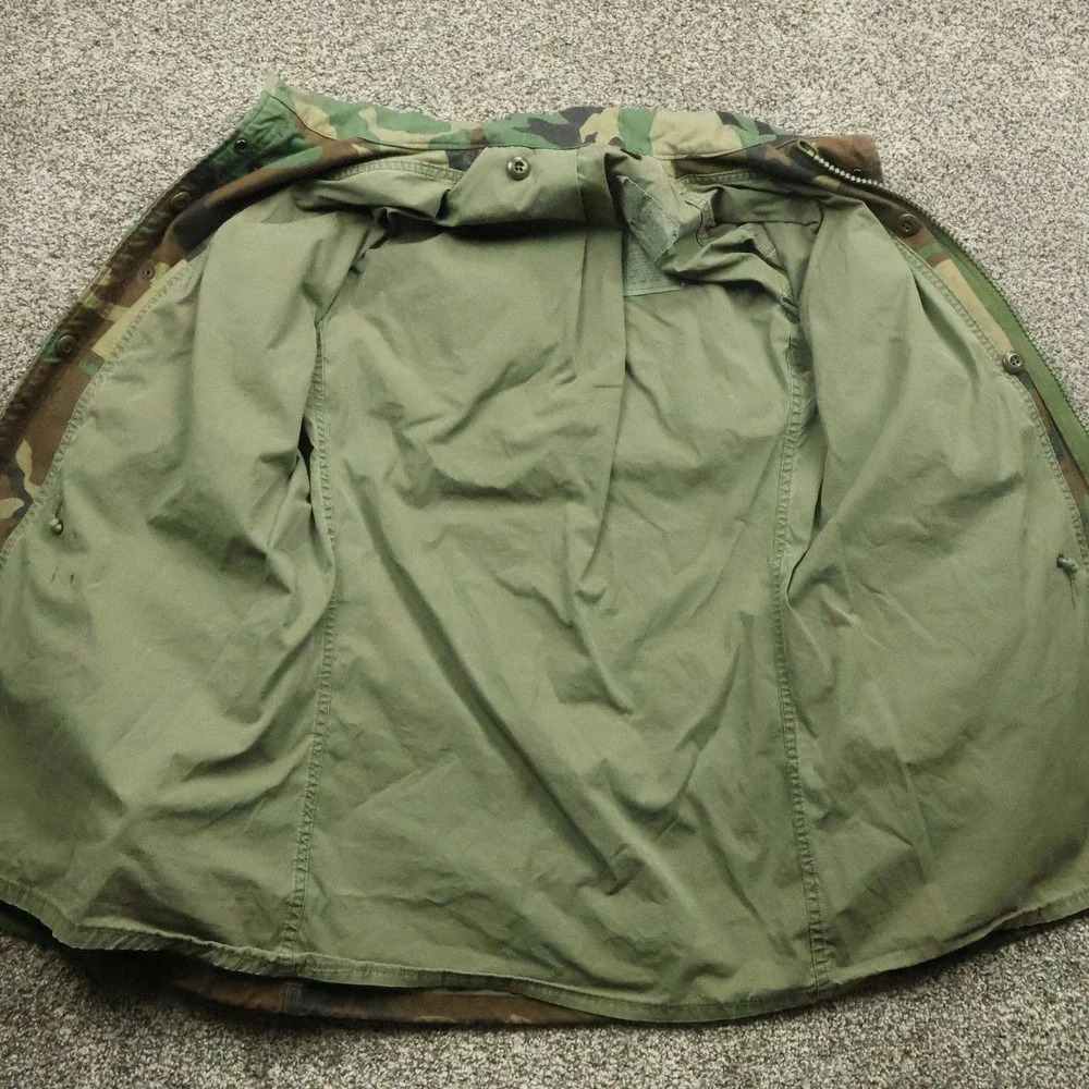 Military Field Jacket Mens S Long Camo Army Style Tactical Coat Camouflage